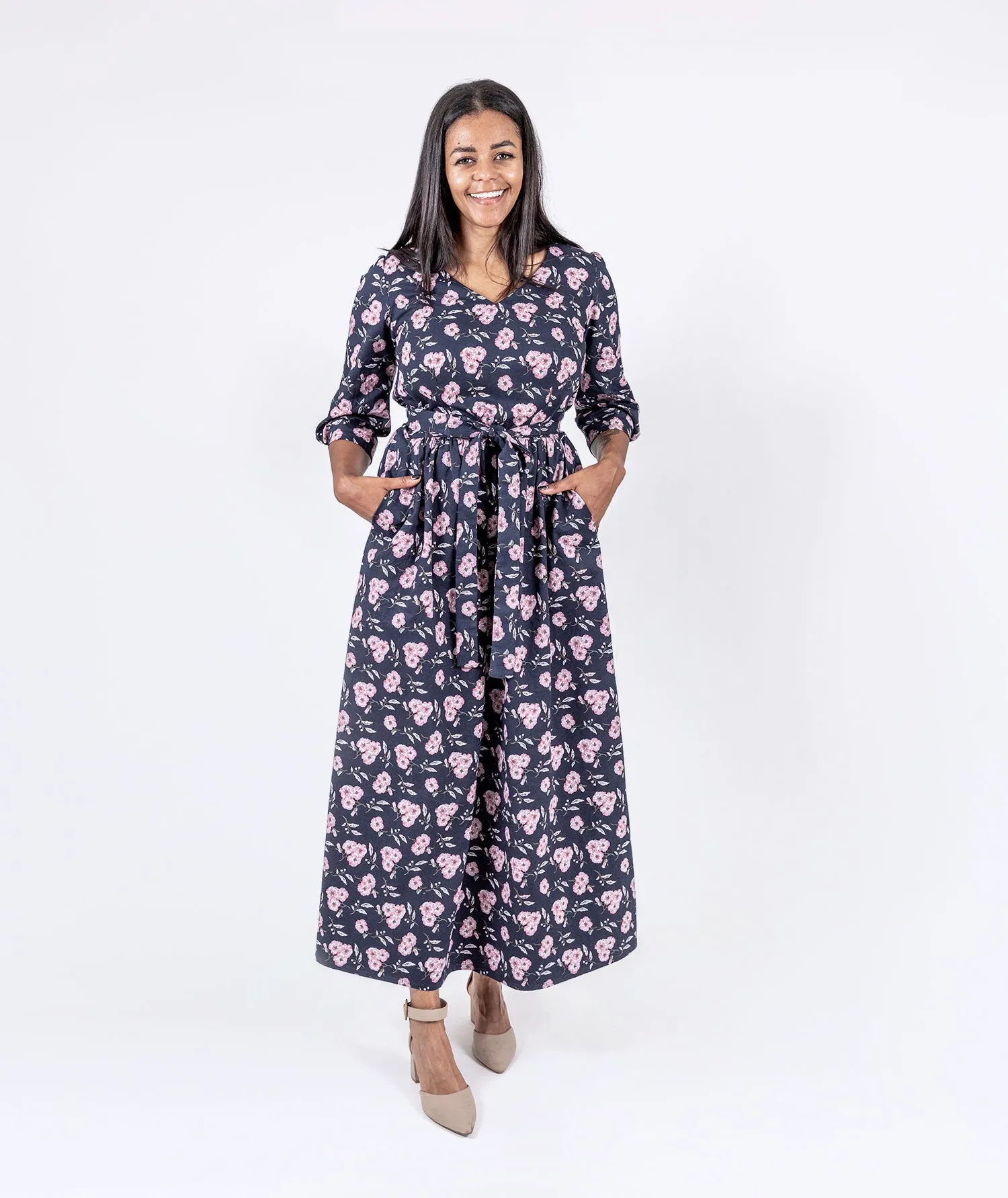 Floral Twill Dress
