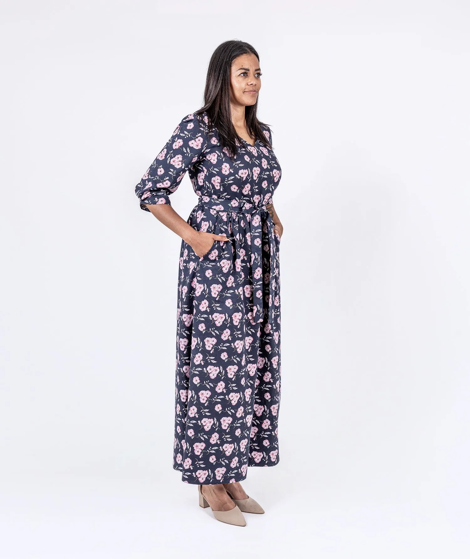 Floral Twill Dress