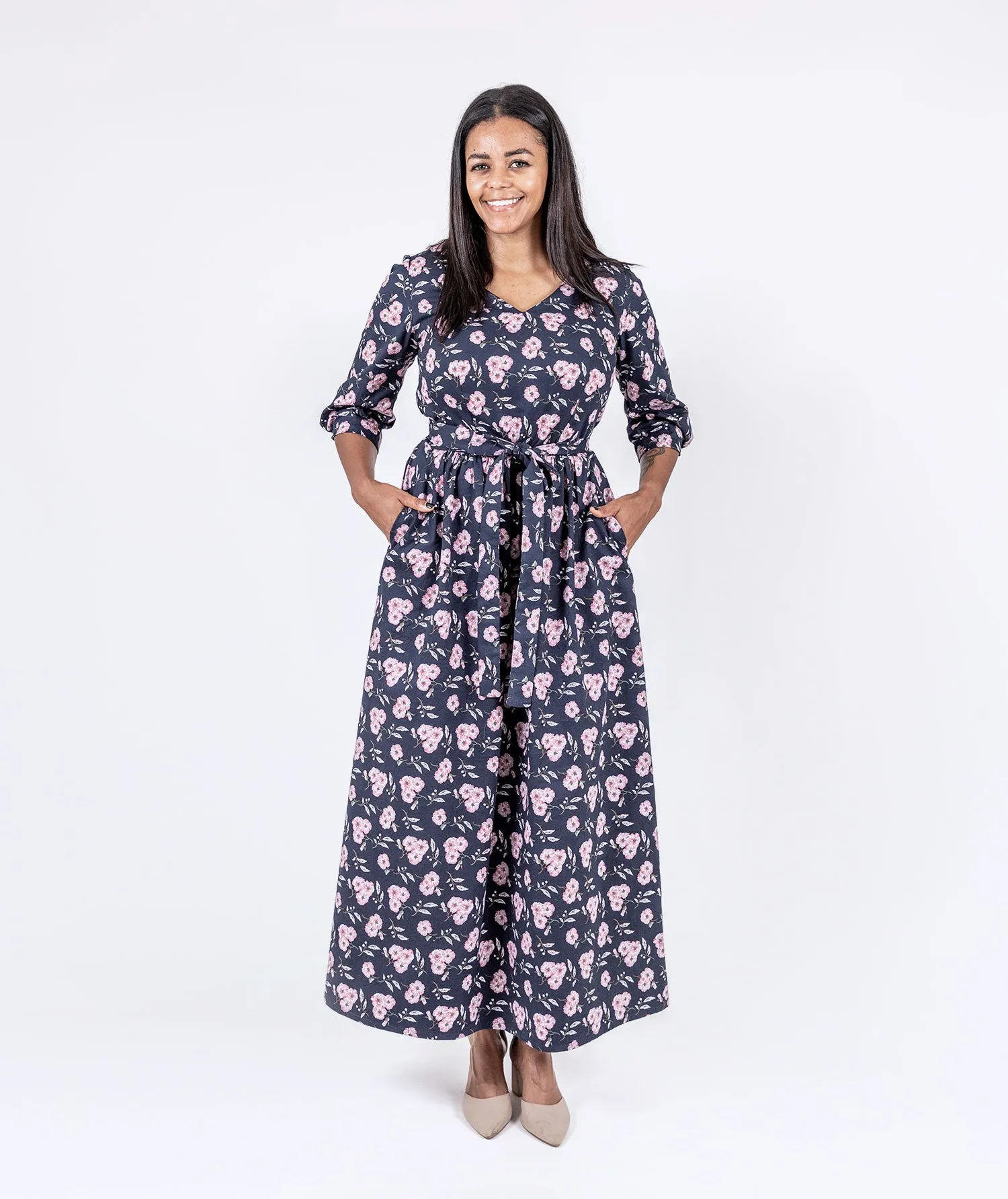 Floral Twill Dress
