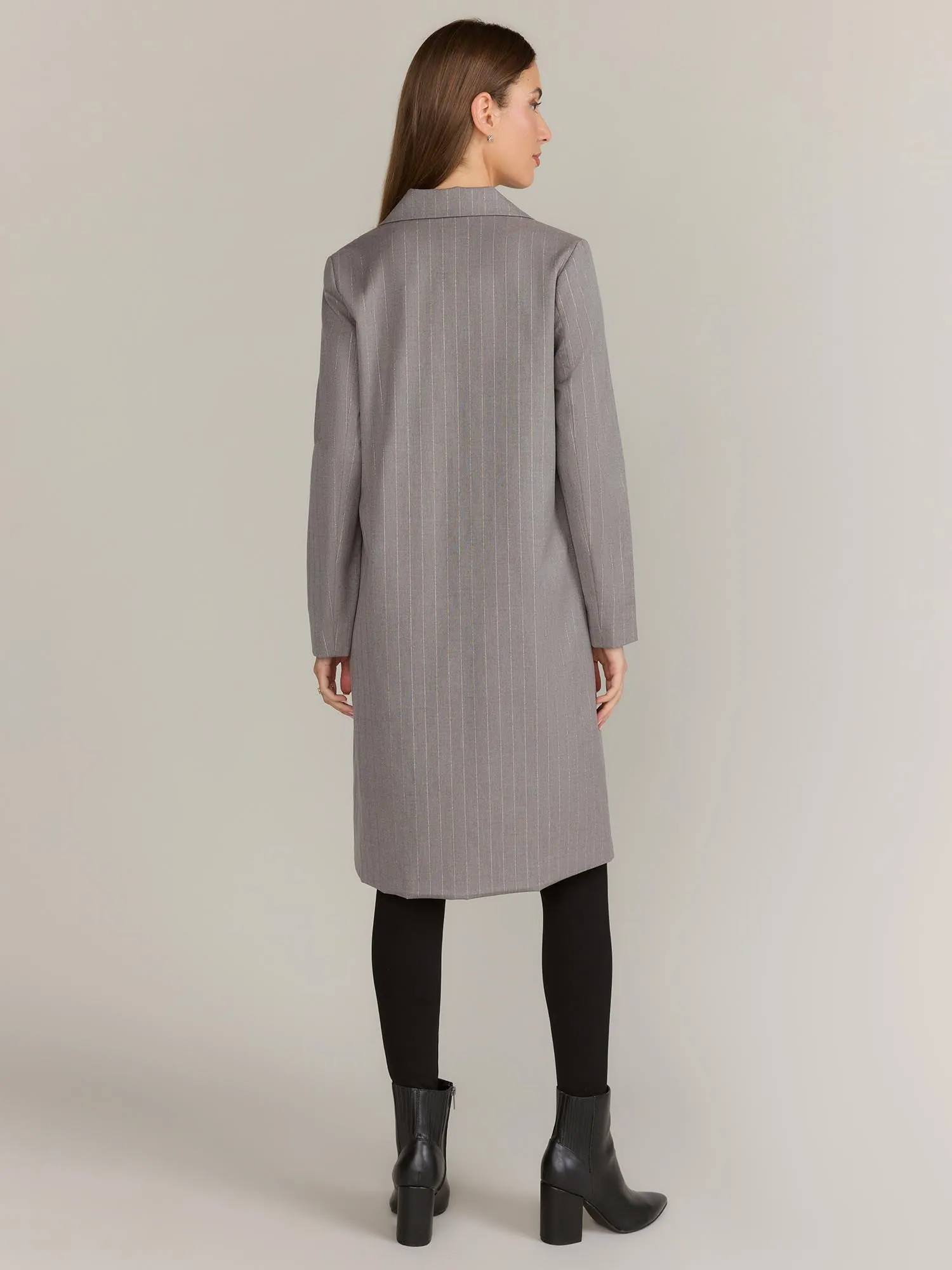 Fore Collection Pinstripe Boyfriend Blazer - Brands We Love