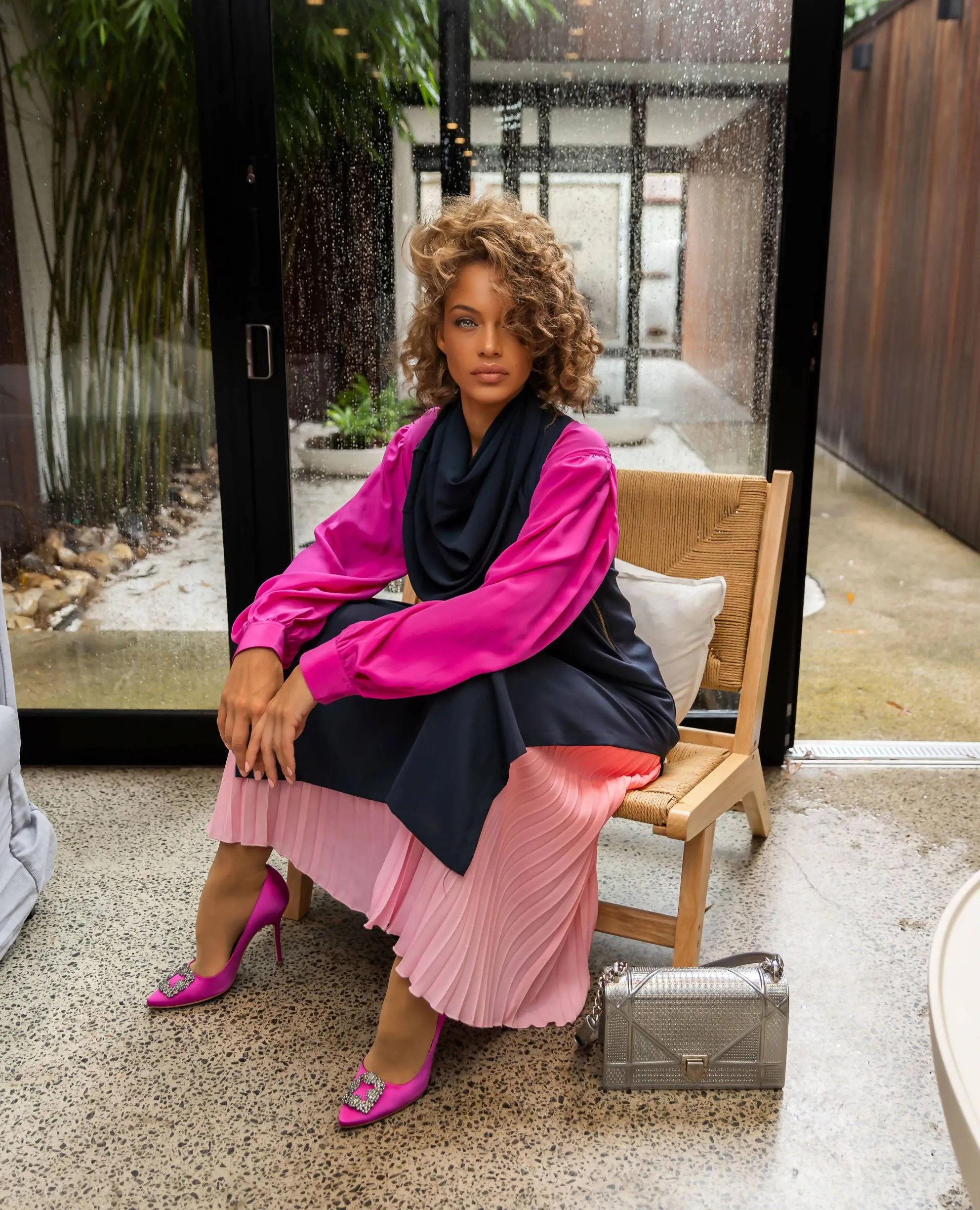 Fuchsia Pink Blouse