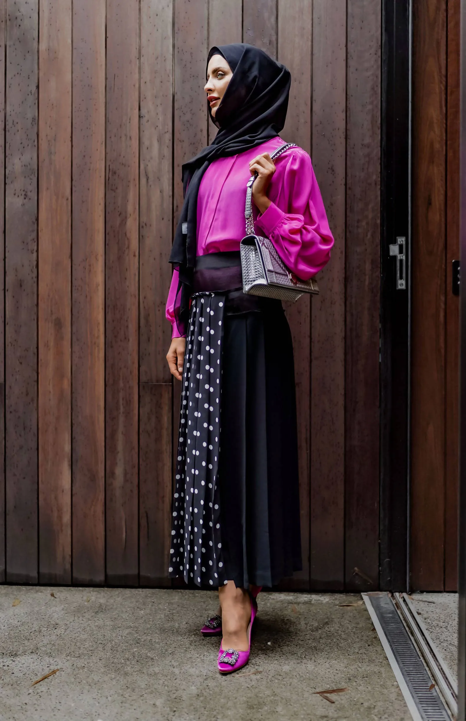 Fuchsia Pink Blouse