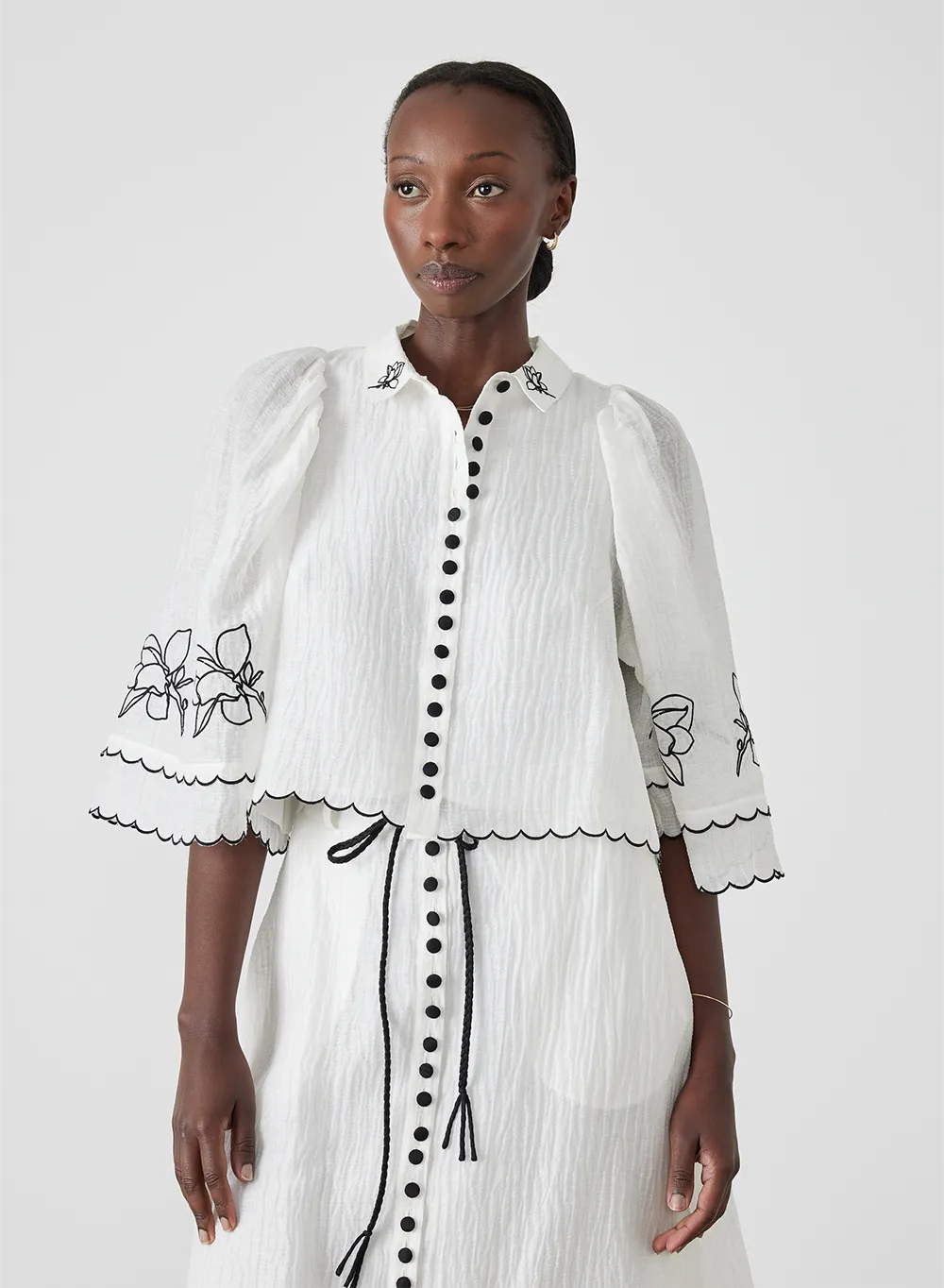 Gabriella Silk Linen Shirt