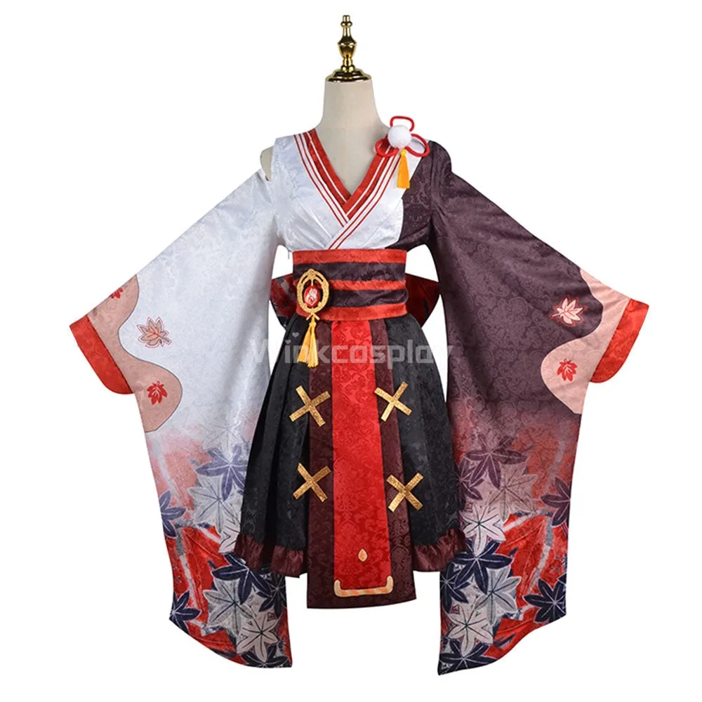 Genshin Impact Kazuha Female Halloween Cosplay Costume