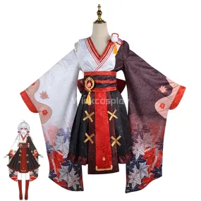 Genshin Impact Kazuha Female Halloween Cosplay Costume