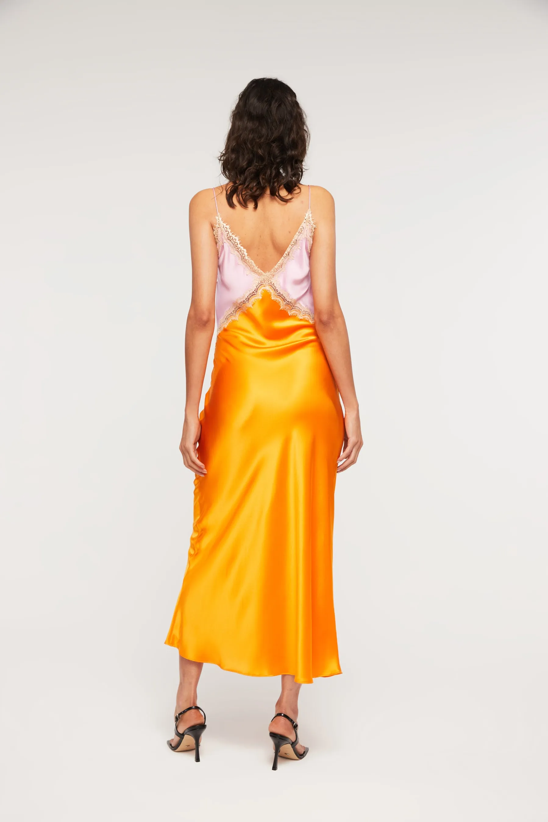 GINIA Sadie Dress Pink & Tangerine