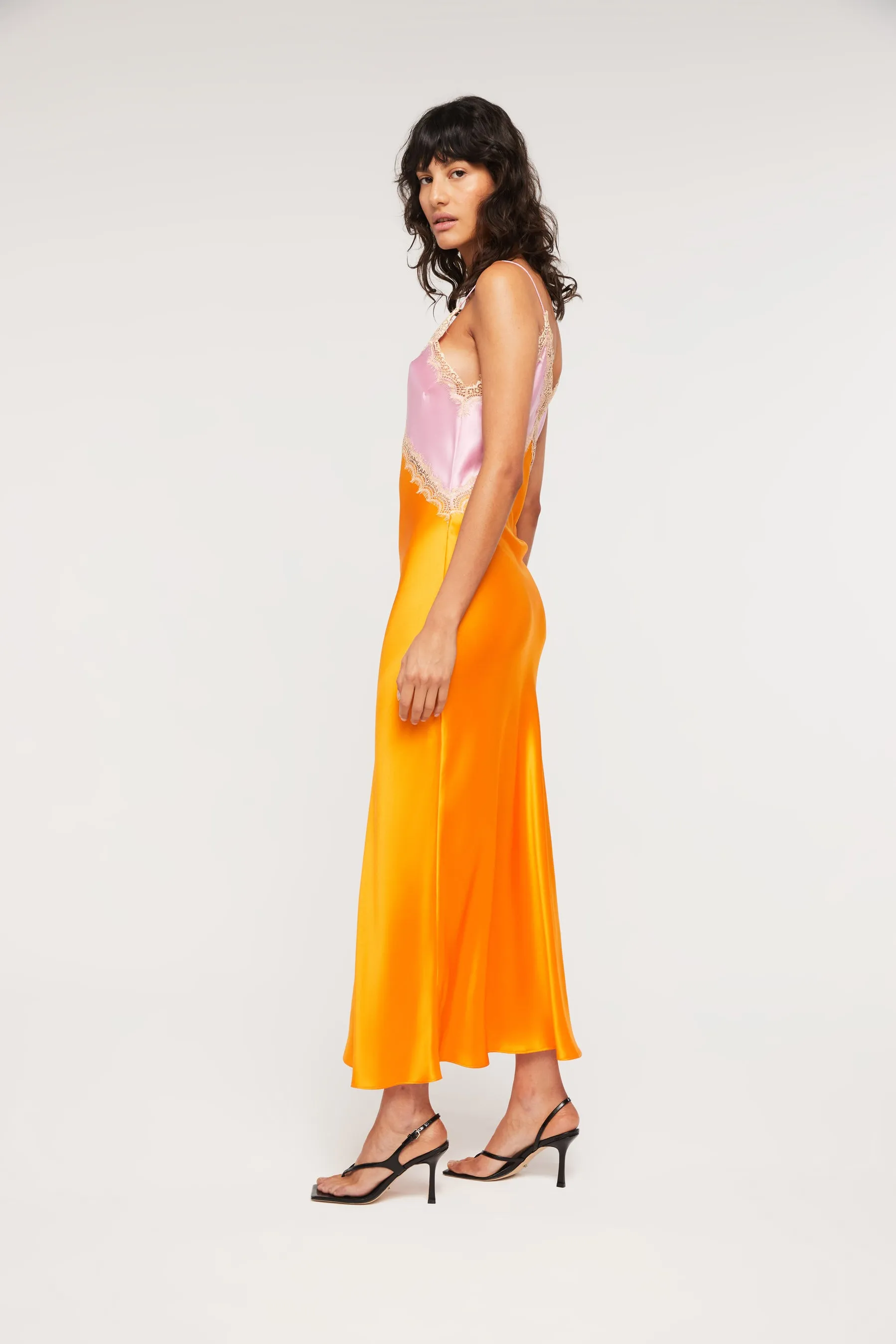 GINIA Sadie Dress Pink & Tangerine
