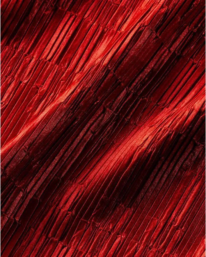 Gramercy Pleated Satin Dress