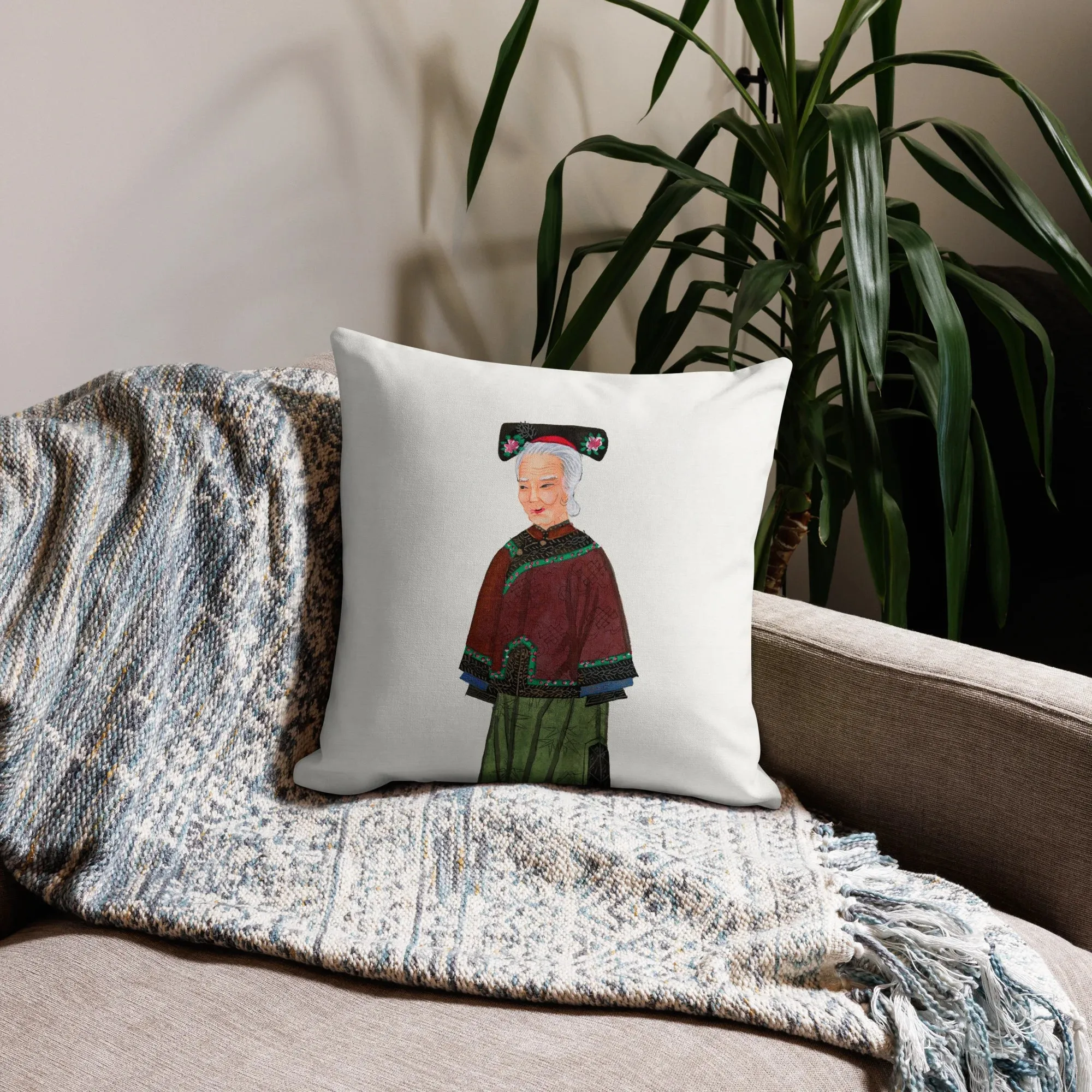 Grand Dame - Qing Dynasty Fashion Art Pillow