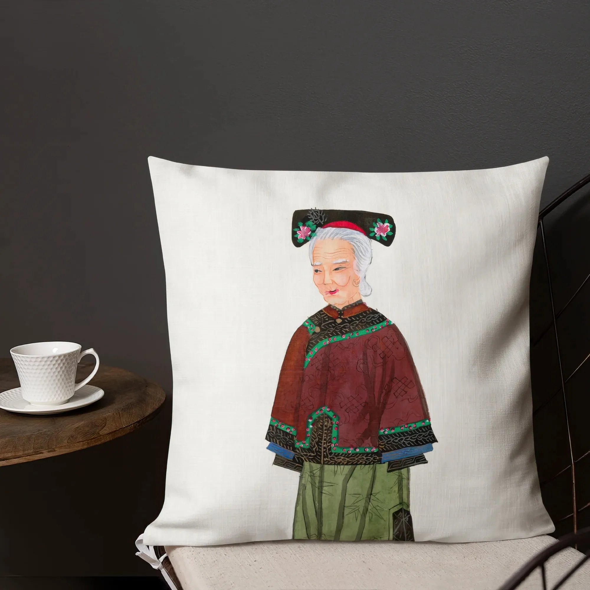 Grand Dame - Qing Dynasty Fashion Art Pillow