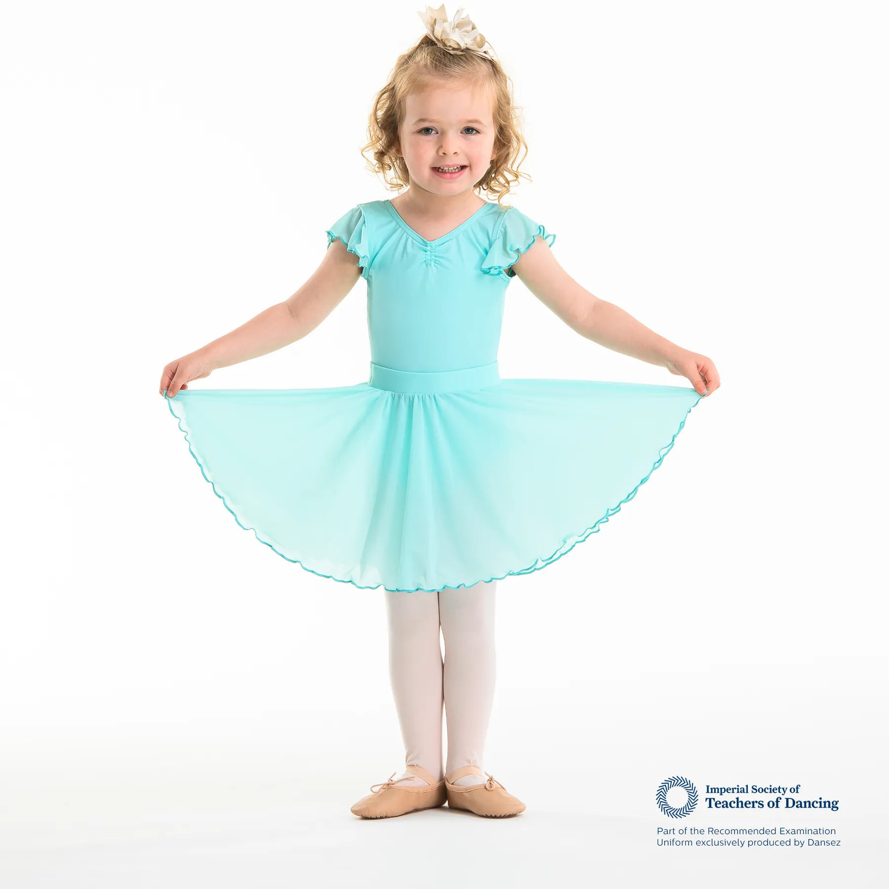ISTD Semi Sheer Skirt - Light Green (Young Dancer)