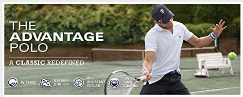 IZOD Men's Advantage Performance Solid Polo, Peacoat, X-Large