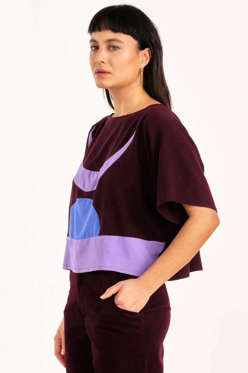 Jennifer Glasgow Embrace Top (Burgundy)