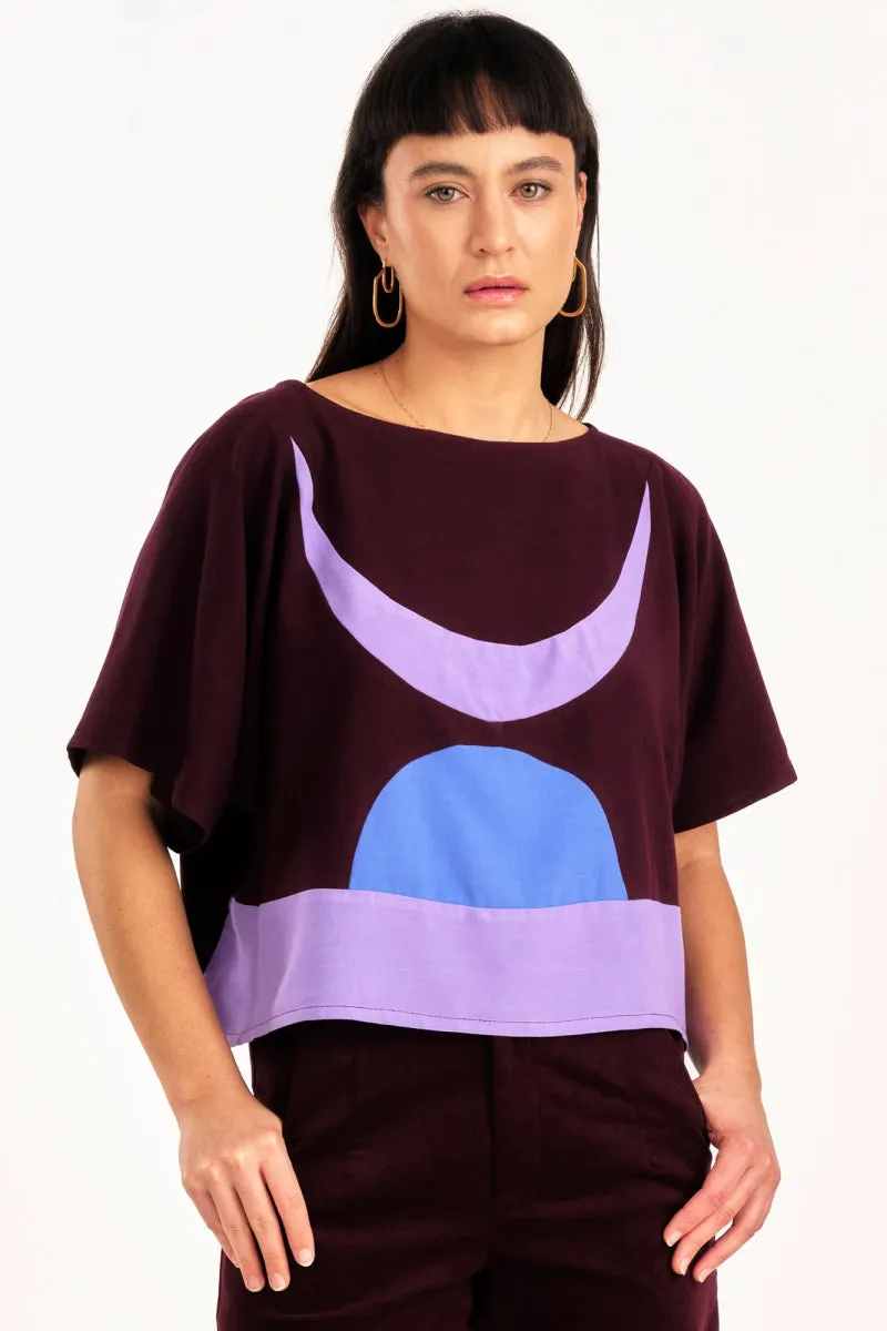 Jennifer Glasgow Embrace Top (Burgundy)