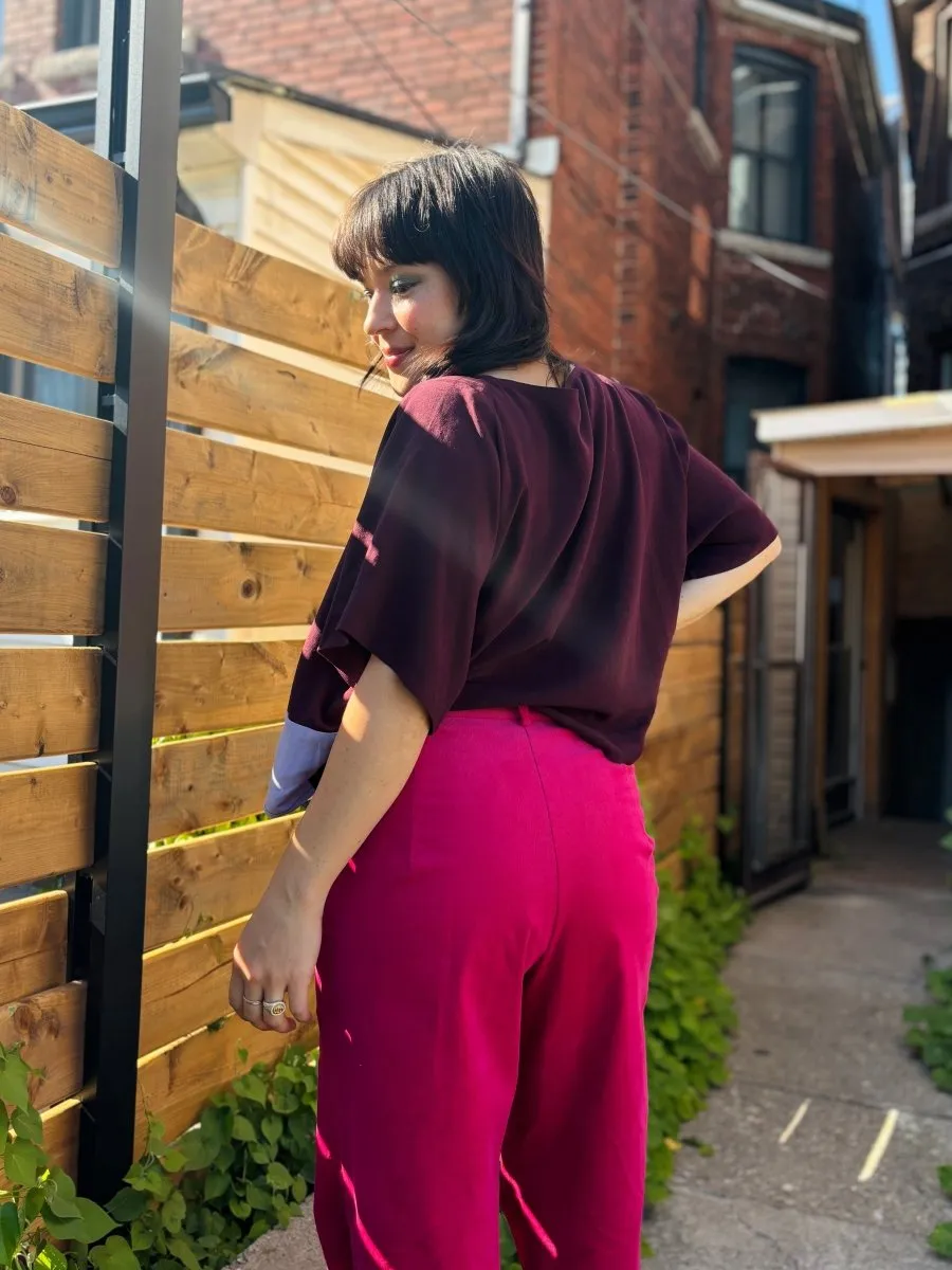 Jennifer Glasgow Embrace Top (Burgundy)