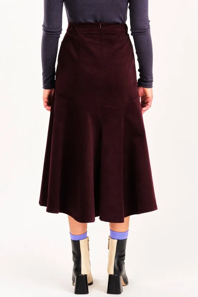 Jennifer Glasgow Fjord Skirt (Eggplant)