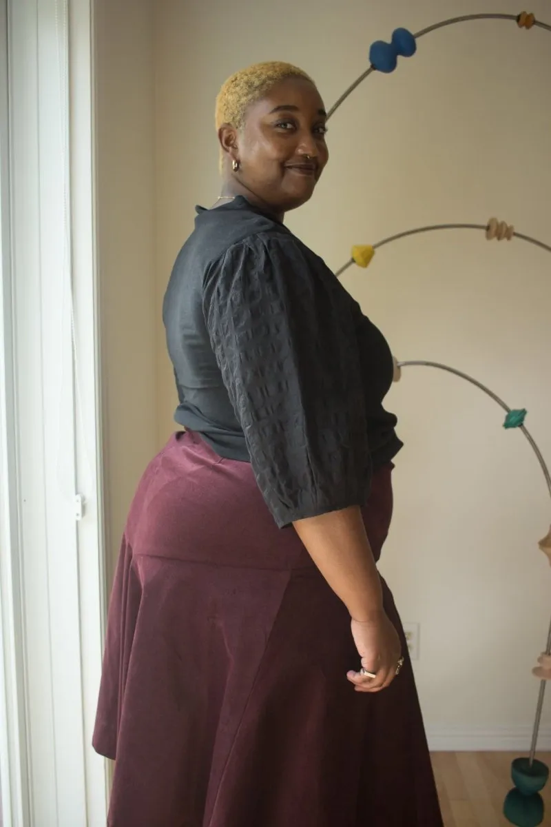 Jennifer Glasgow Fjord Skirt (Eggplant)