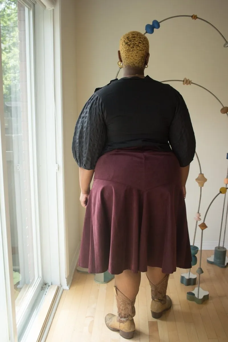Jennifer Glasgow Fjord Skirt (Eggplant)