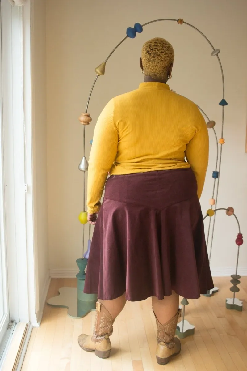 Jennifer Glasgow Fjord Skirt (Eggplant)