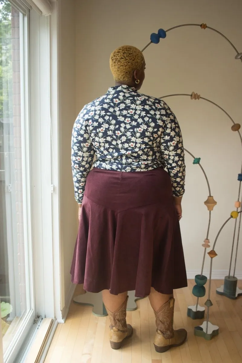 Jennifer Glasgow Fjord Skirt (Eggplant)