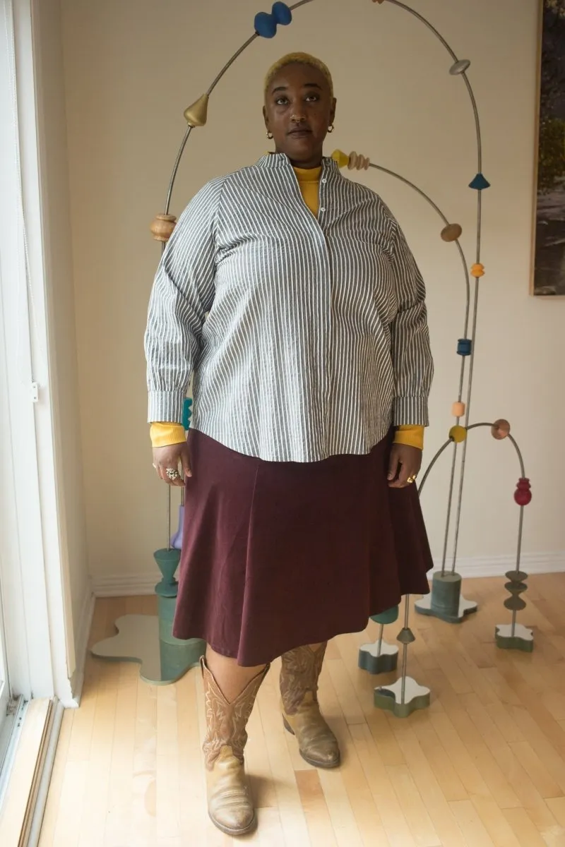 Jennifer Glasgow Fjord Skirt (Eggplant)
