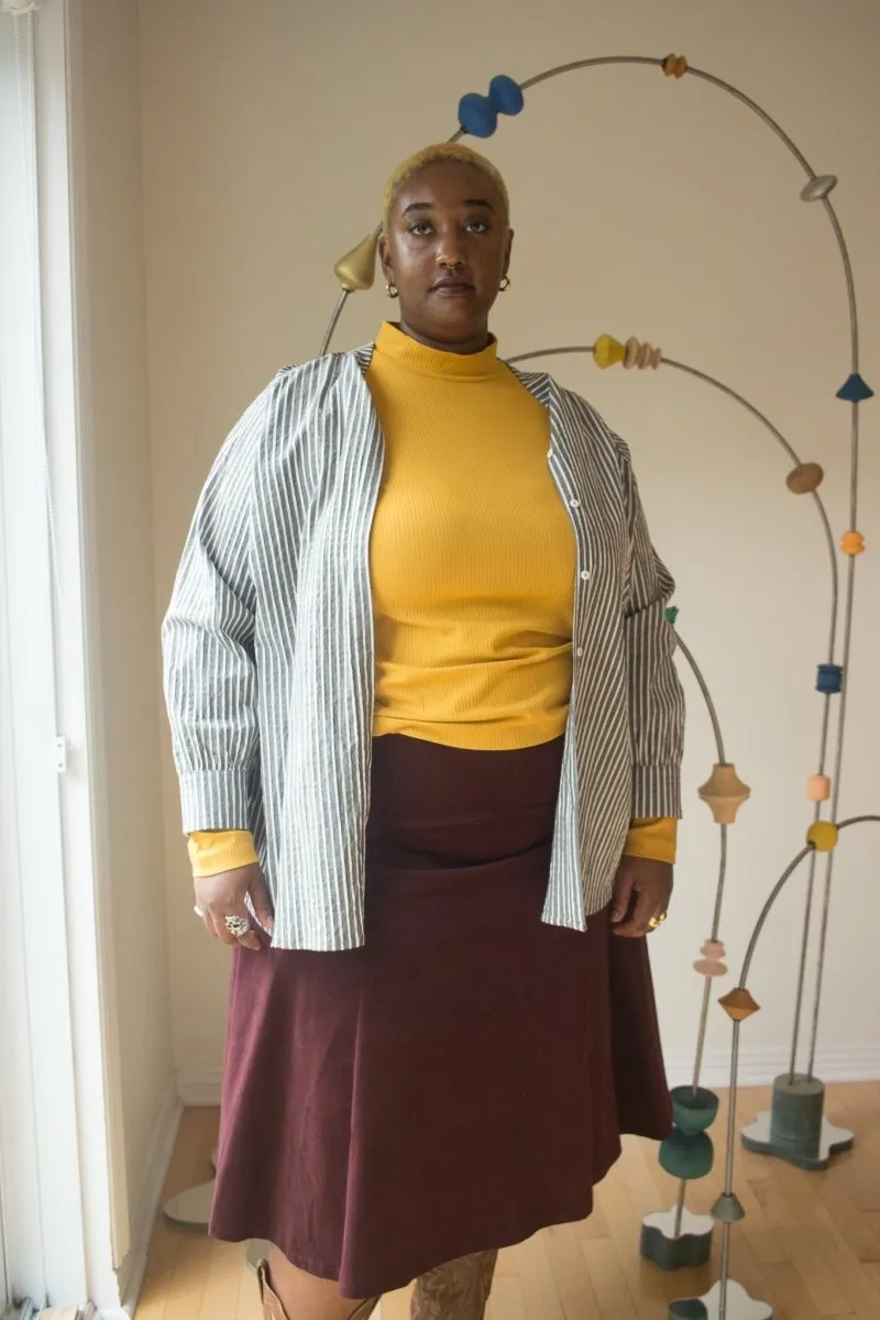 Jennifer Glasgow Fjord Skirt (Eggplant)