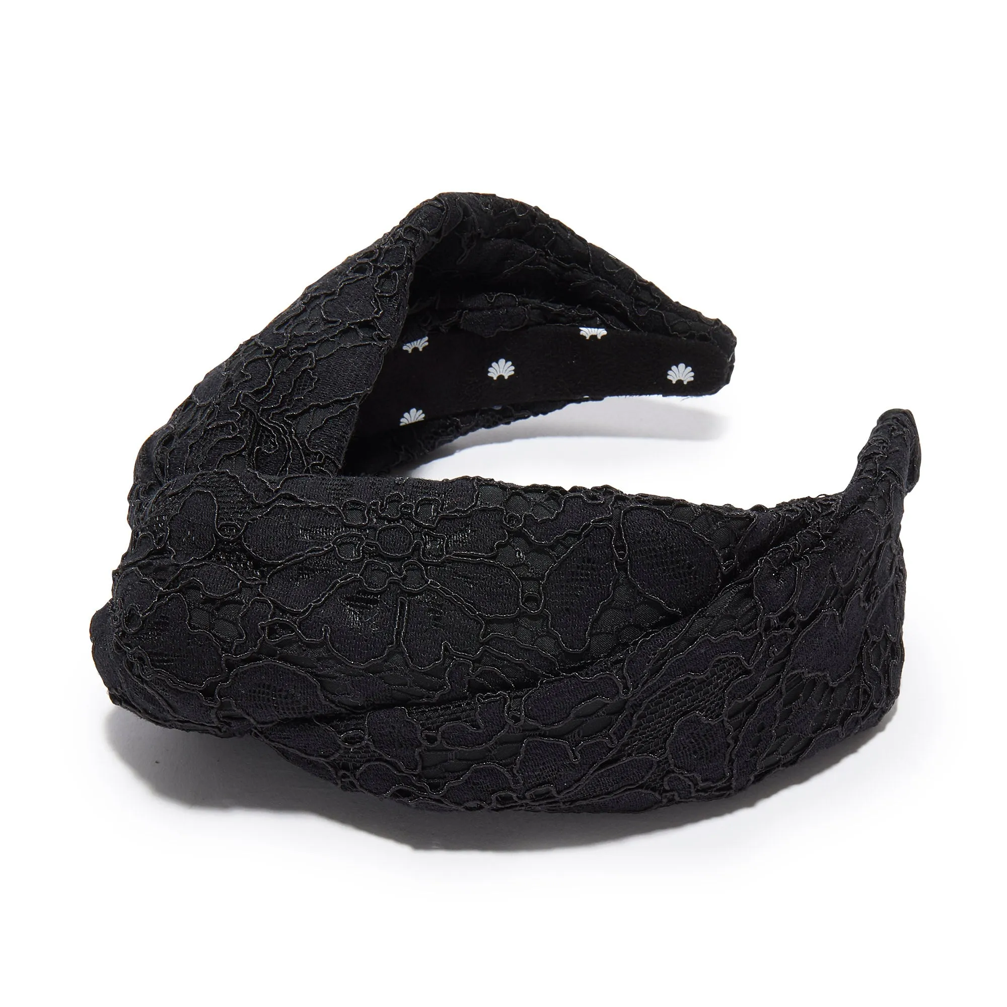 JET FLORAL LACE GRETA HEADBAND