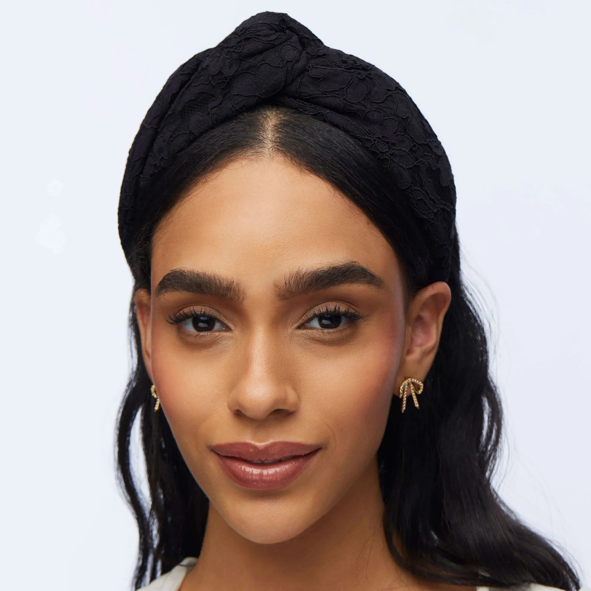 JET FLORAL LACE GRETA HEADBAND