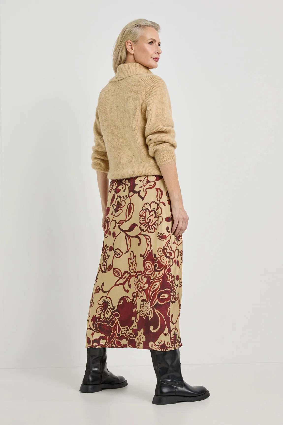 Jupe Adeline - Camel Print