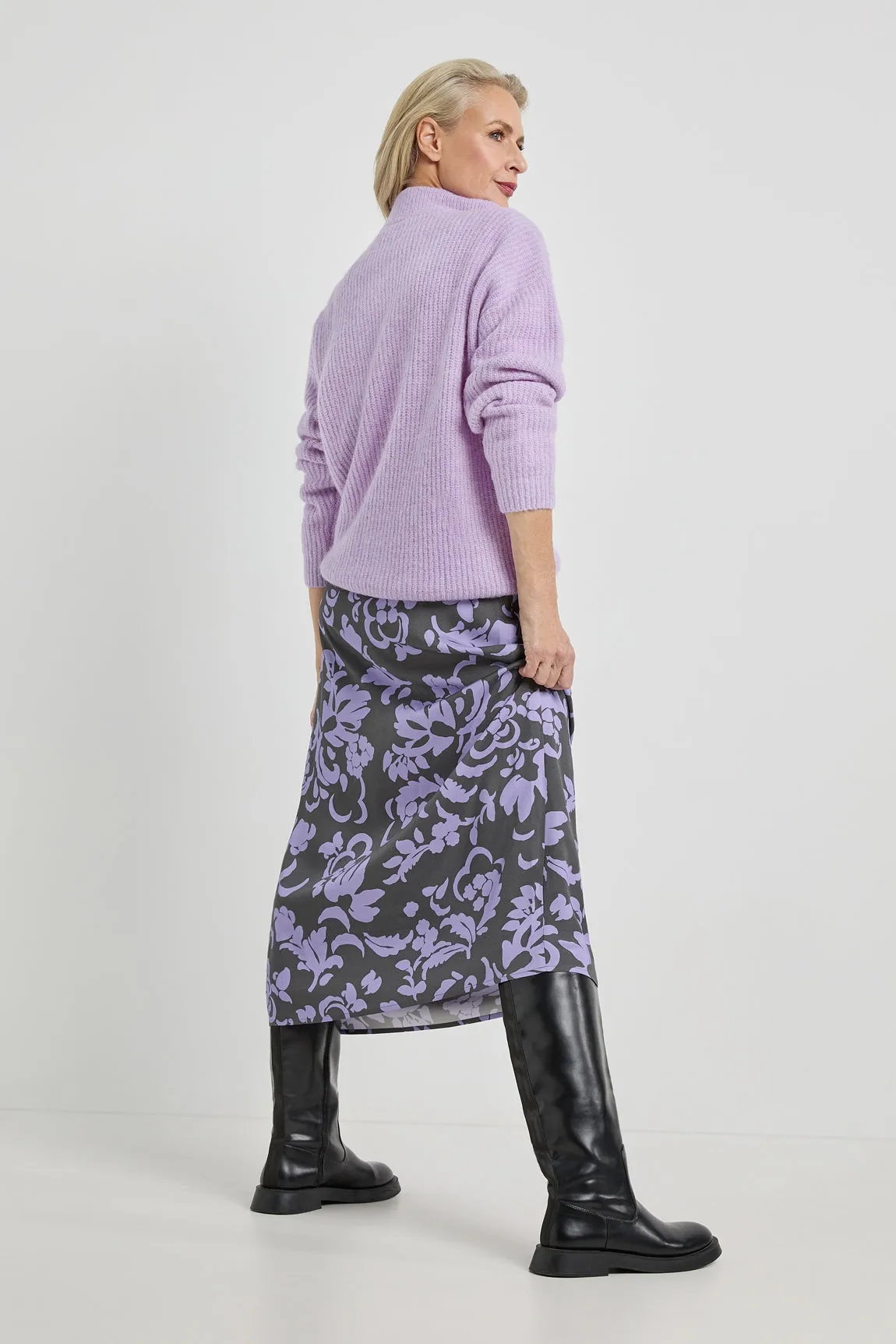 Jupe Sia - Lilac Print