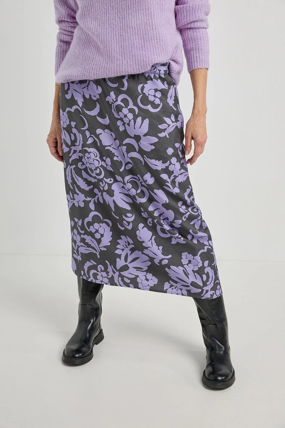 Jupe Sia - Lilac Print