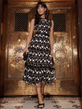Just Me Sleeveless Floral Midi Dress - Brands We Love