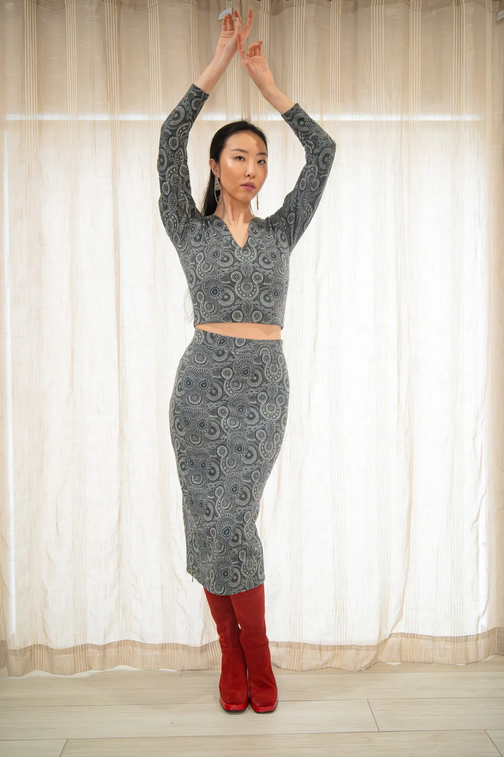 Kahindo Banjul Skirt with a back slit