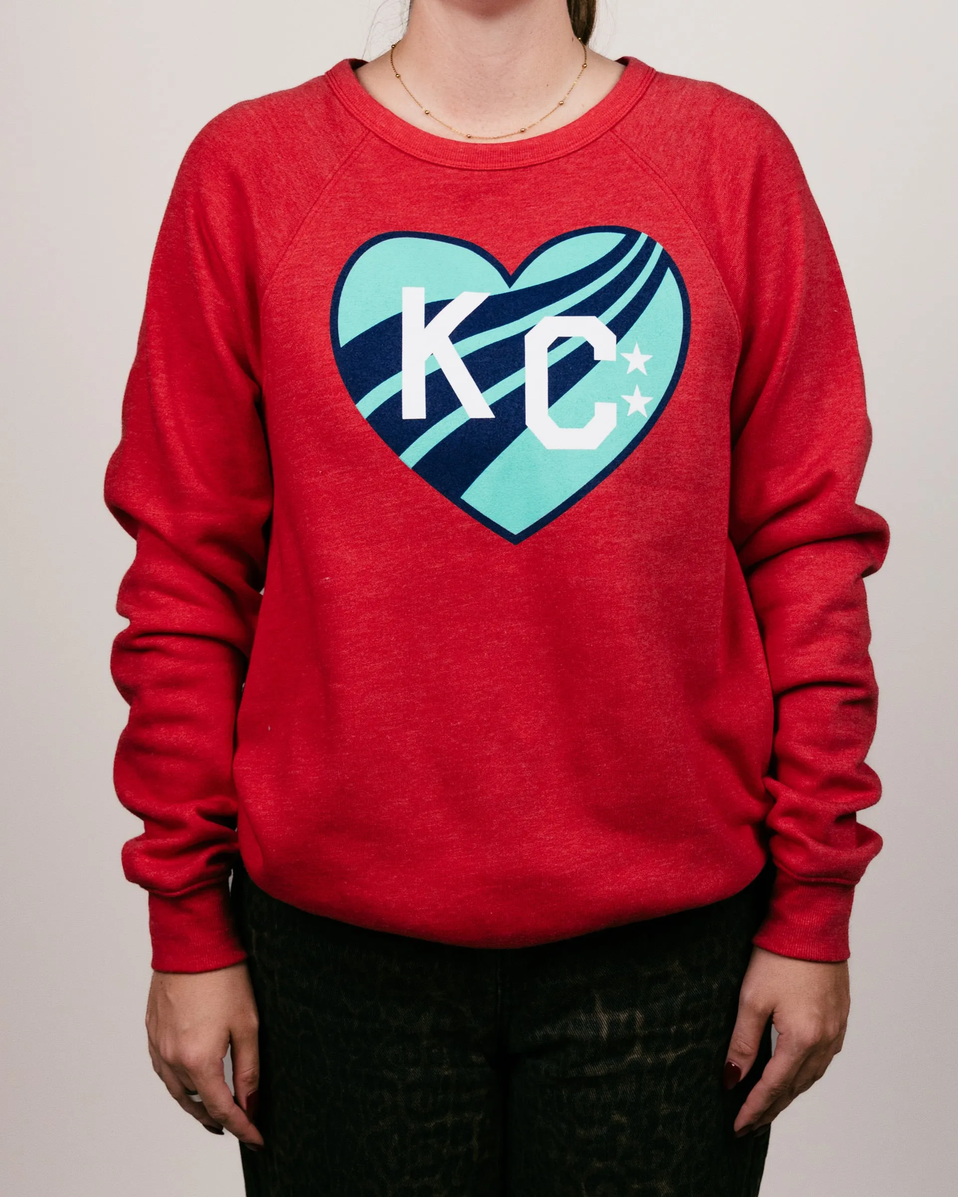 KC Current KC Heart Red Crewneck