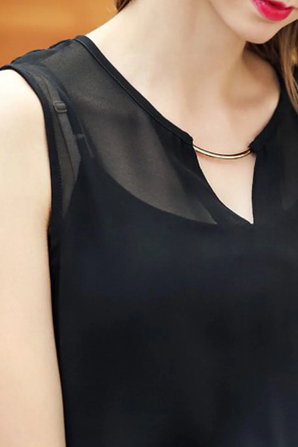 Ketty More Women Sleeveless Chiffon Long Length Party Dress-KMWD405