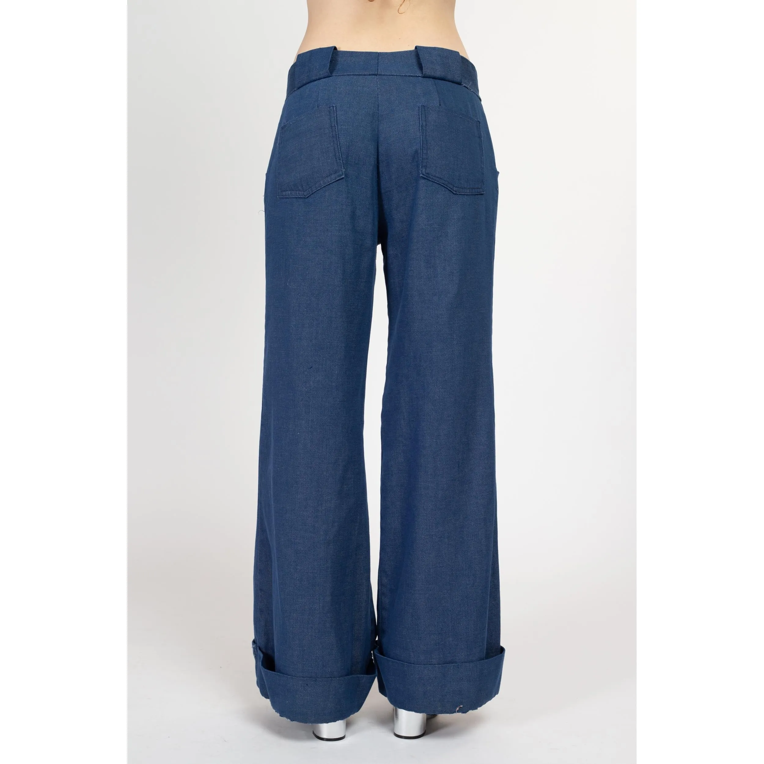 Large 70s Bell Bottom Sailor Jeans 32"