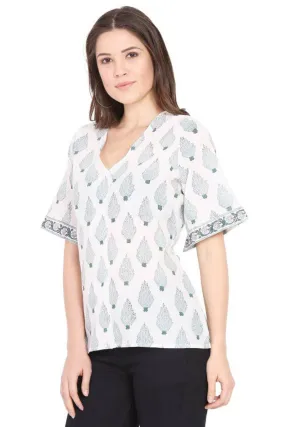 Leaf Motif Flat Top