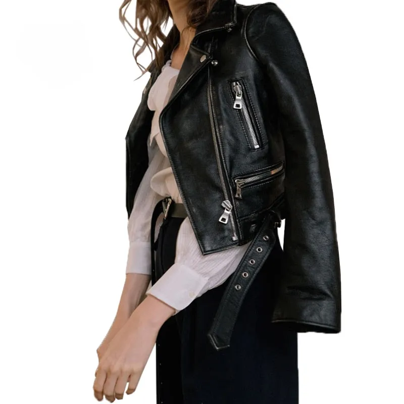 Leather Jacket | Leather Biker Jacket | Women Leather Jacket | Womens Biker Jacket | Goth Leather Jacket
