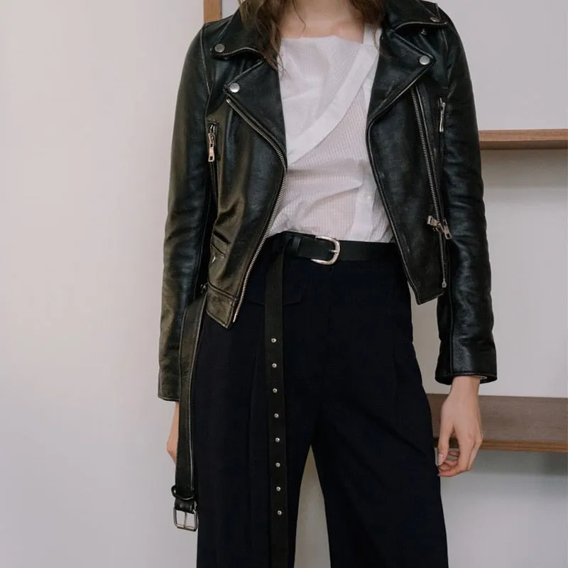 Leather Jacket | Leather Biker Jacket | Women Leather Jacket | Womens Biker Jacket | Goth Leather Jacket