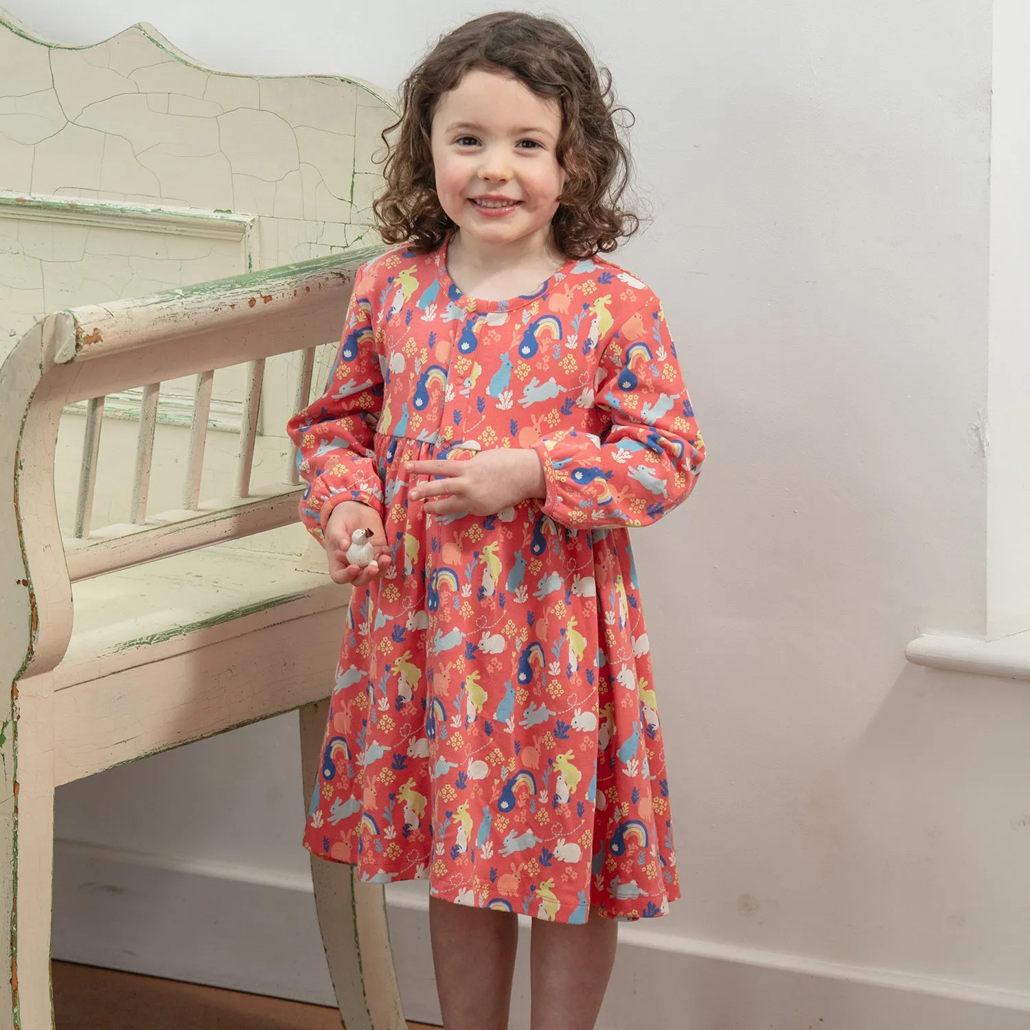 Long sleeve dress- bunny hop