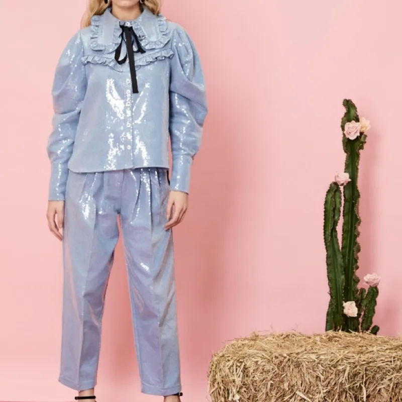 Lucky Sequin Western Peg Trouser - S