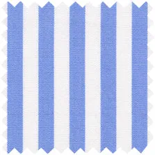 Made-to-Measure Shirt in Blue Bold Awning Stripe Poplin