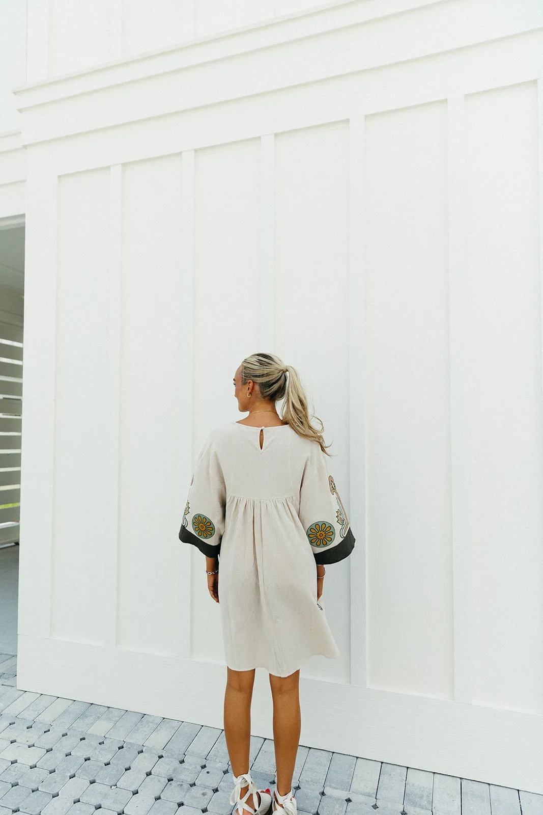 Marie Mini Dress - Sage