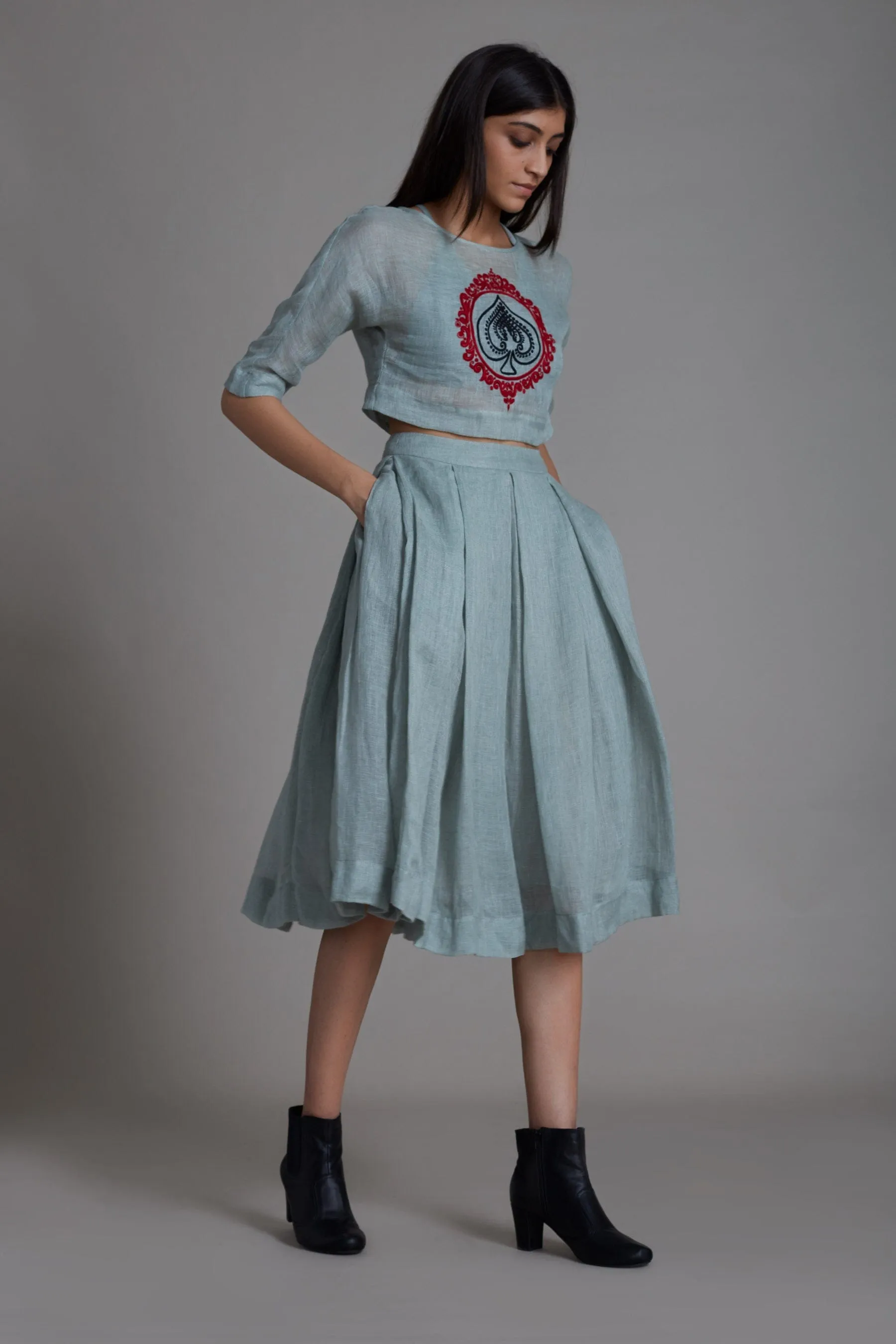 Mati Solo Skirt-Blue (Ready to Ship)