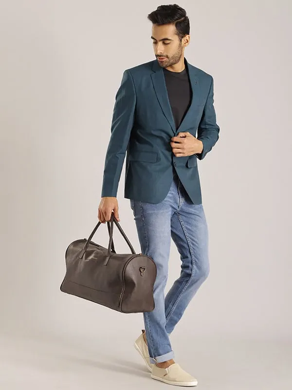 Men Solid Full Sleeve Casual Blazer