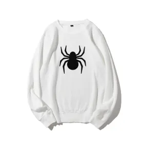 Mens Black Spider Graphic Sweatshirts