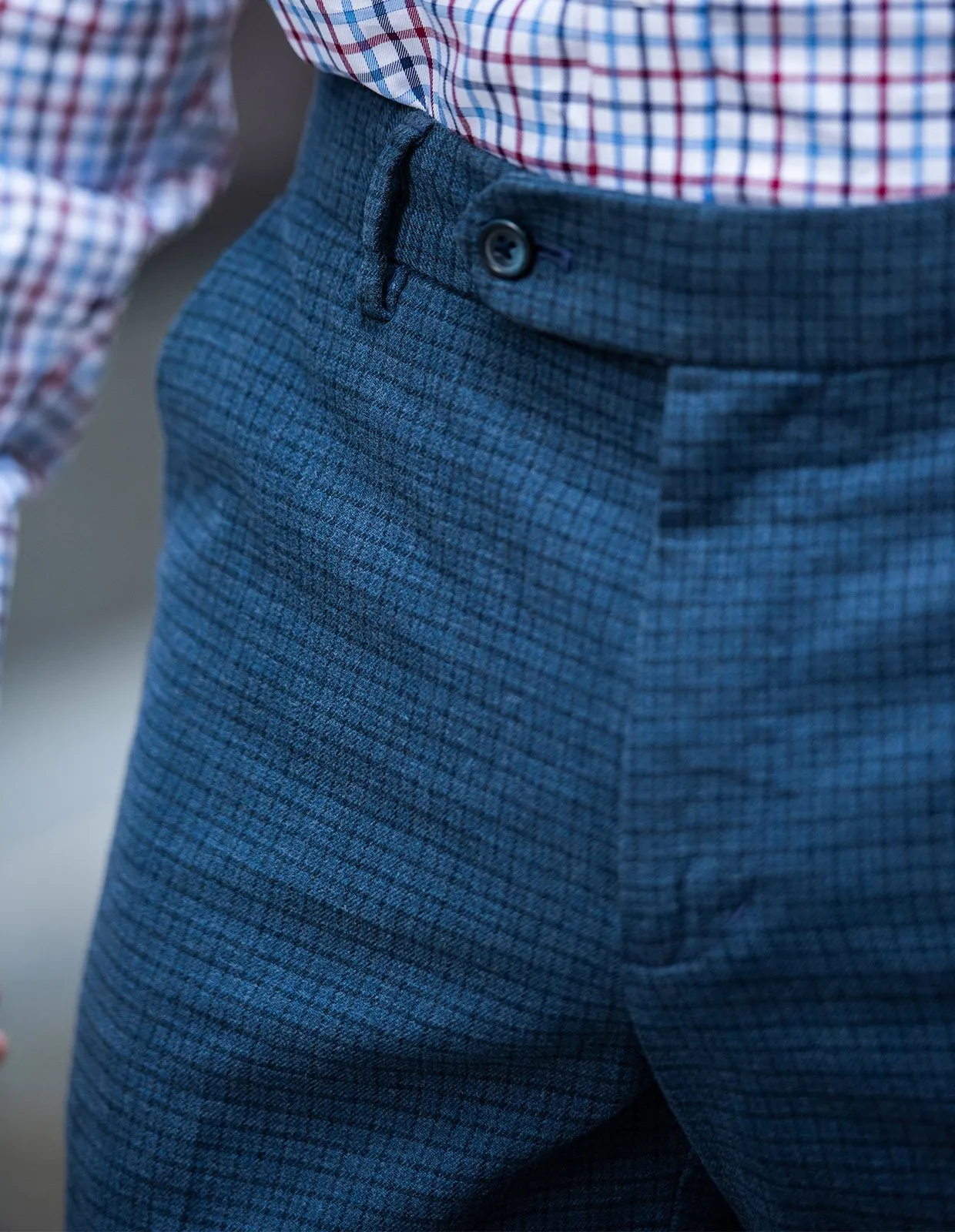 Midnight Navy Gridcheck | Dress