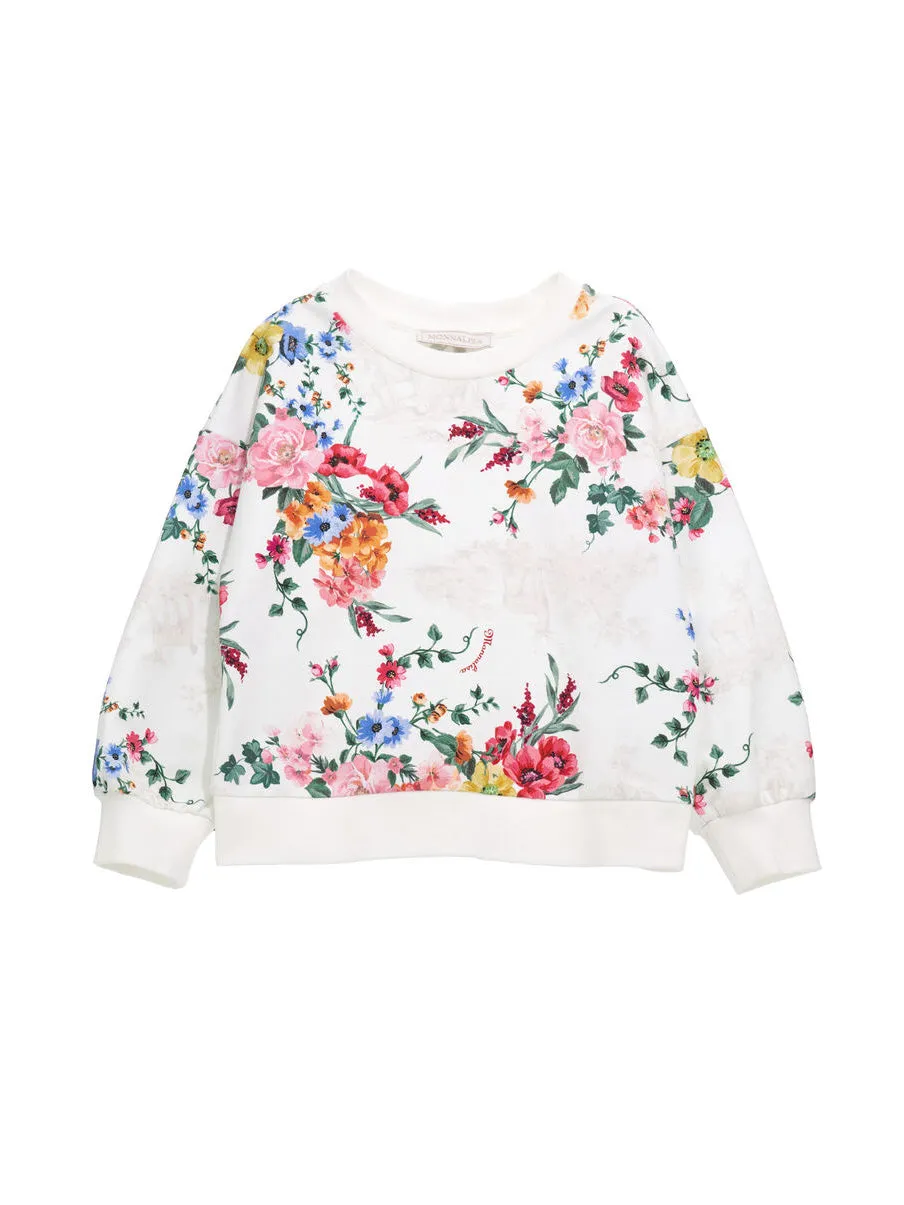 MONNALISA All-over stretch sweatshirt