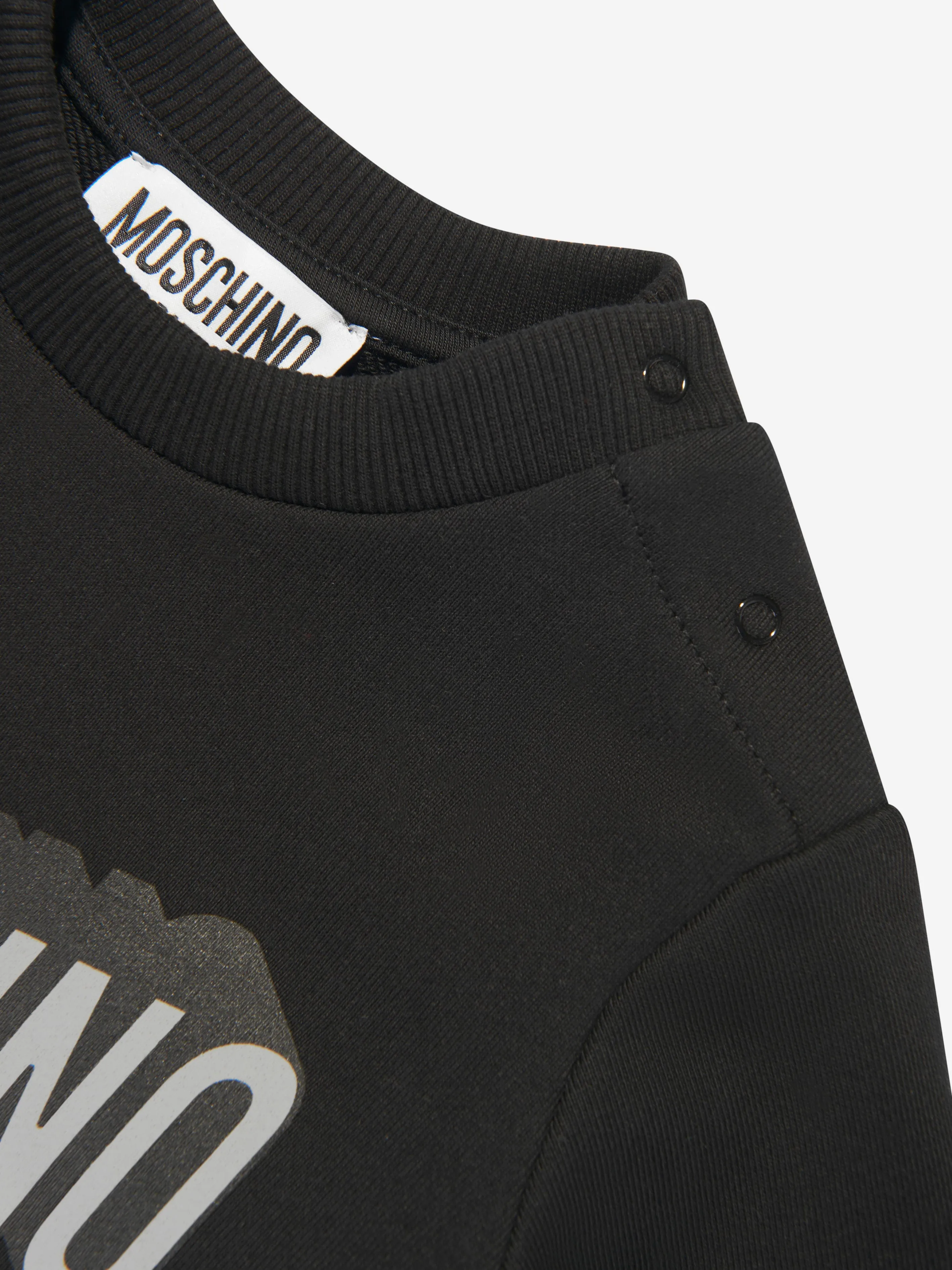 Moschino Baby Boys Teddy Logo Sweatshirt in Black