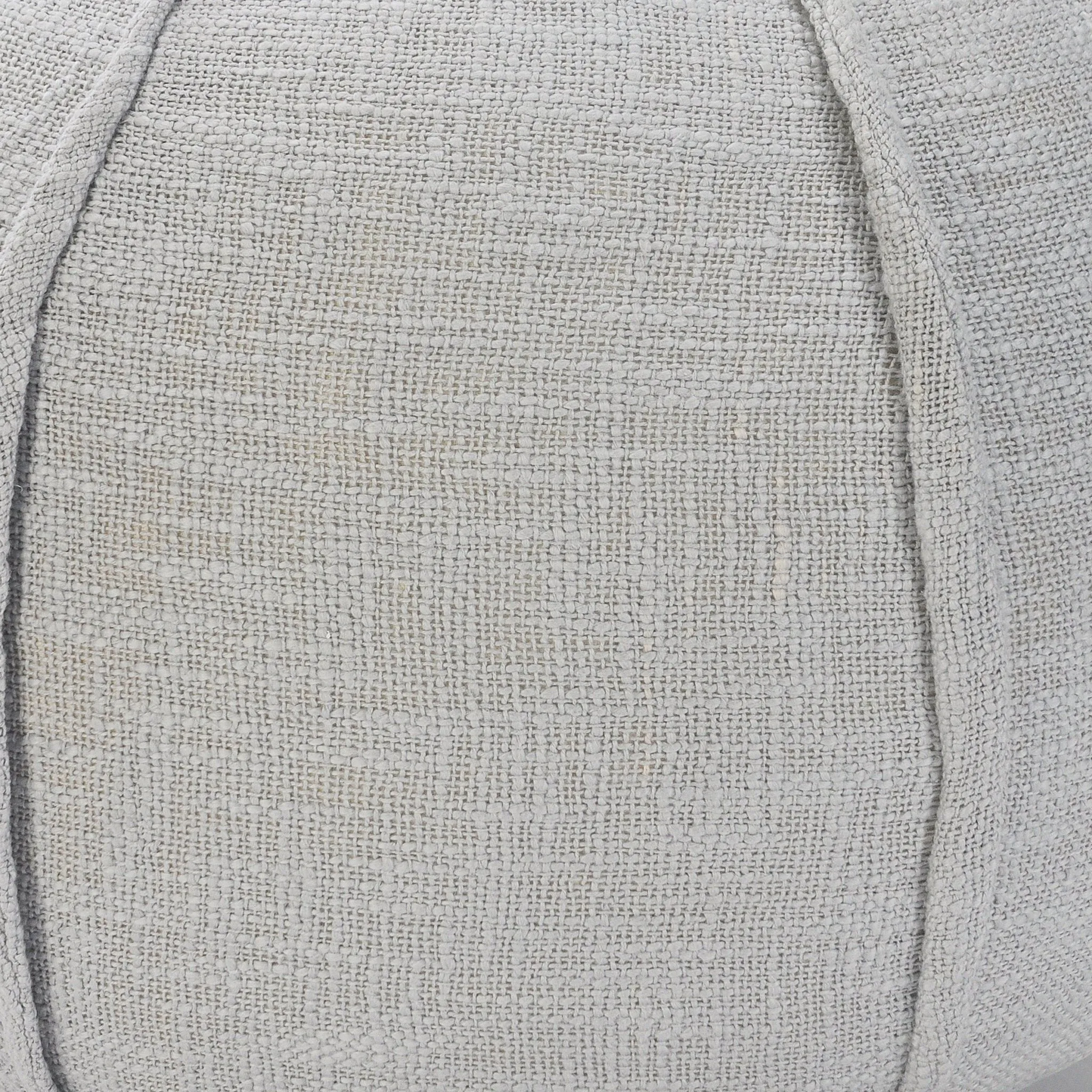 Natural Lr34030 Light Gray Pouf